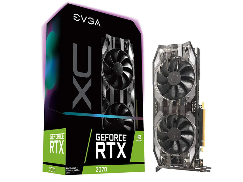 EVGA GeForce RTX 2070 XC 8GB GDDR6 PCI-E Gen 4x4 - Graphics Card - كرت الشاشة